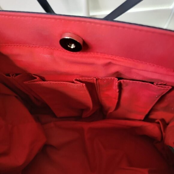 Preston & York Cloth Shoulder Bag - Blue & Red - Picture 9 of 15